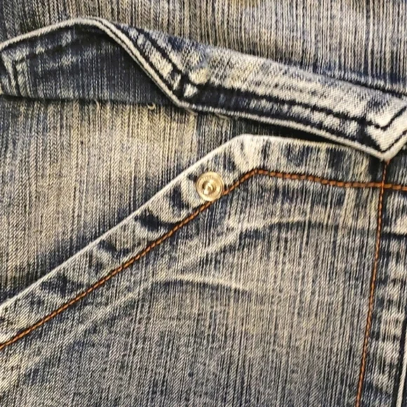 {Crest} Capri Jeans Stretch Distressed, Size 23/24 - Picture 10 of 14